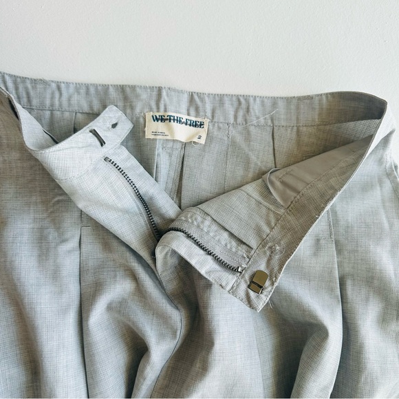 We the Free Free People Pleaded Skirt Gray Size 2 New - Picture 5 of 8